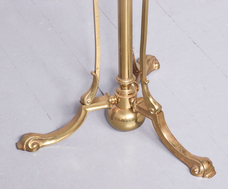 Antique Brass and Cast Brass Standard Lamp