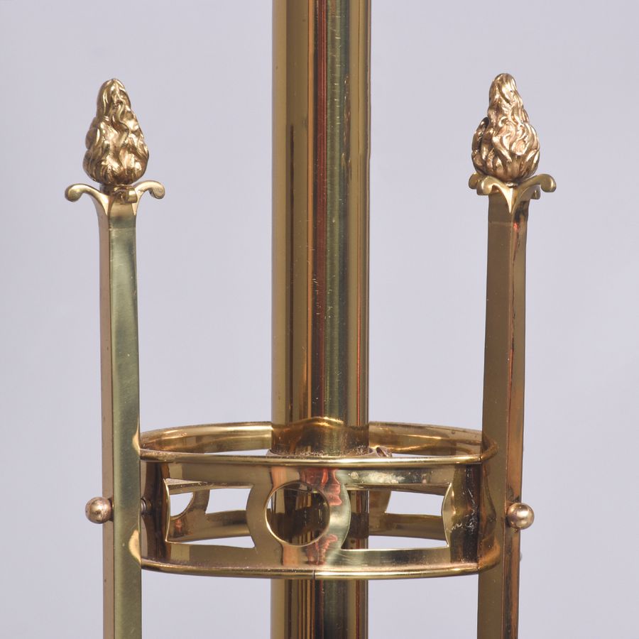 Antique Brass and Cast Brass Standard Lamp