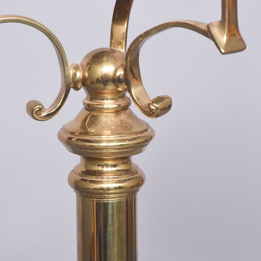 Antique Brass and Cast Brass Standard Lamp