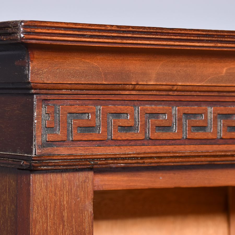 Antique Edwardian Mahogany Open Bookcase