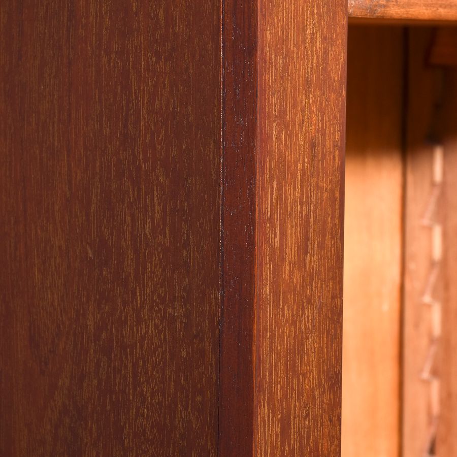 Antique Edwardian Mahogany Open Bookcase