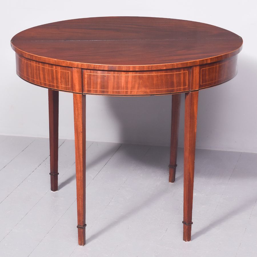 Antique George III Mahogany Tea-Table