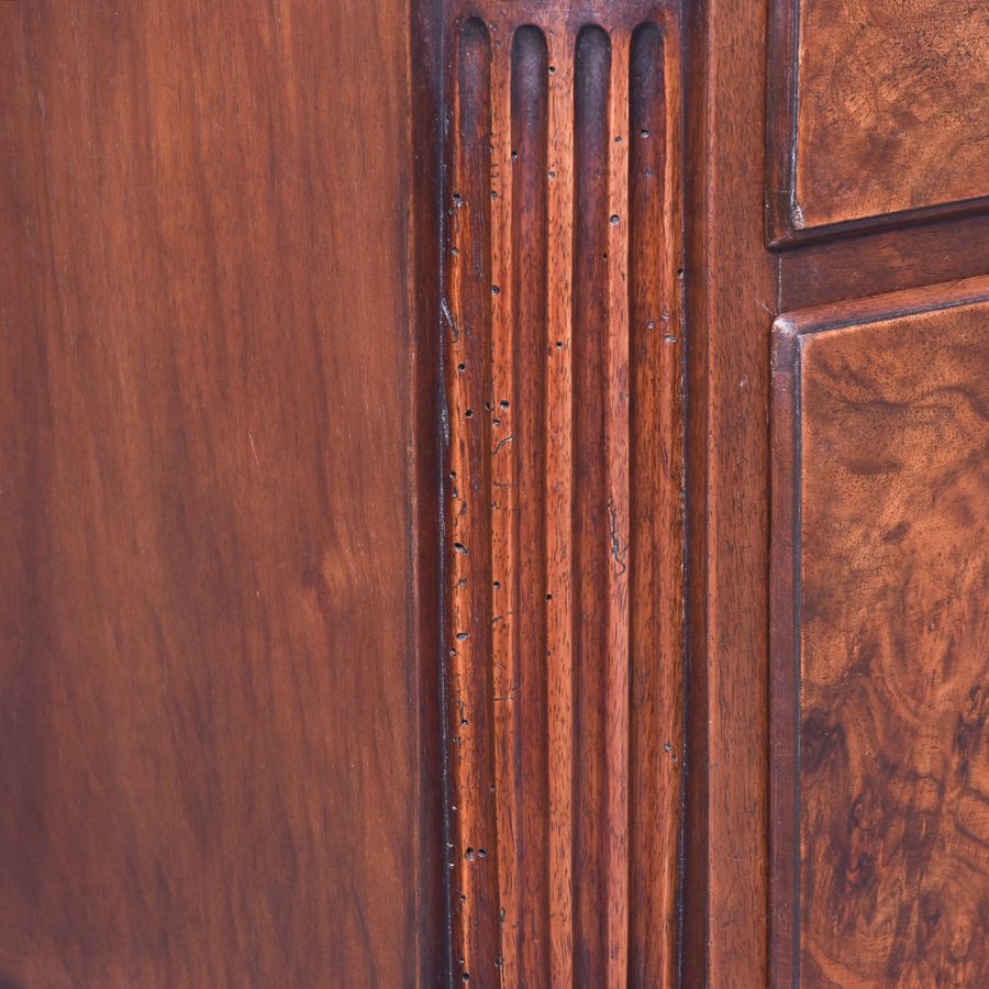 Antique Chippendale-Style Walnut Desk by Famous London Cabinetmakers Druce & Co., Baker St., London