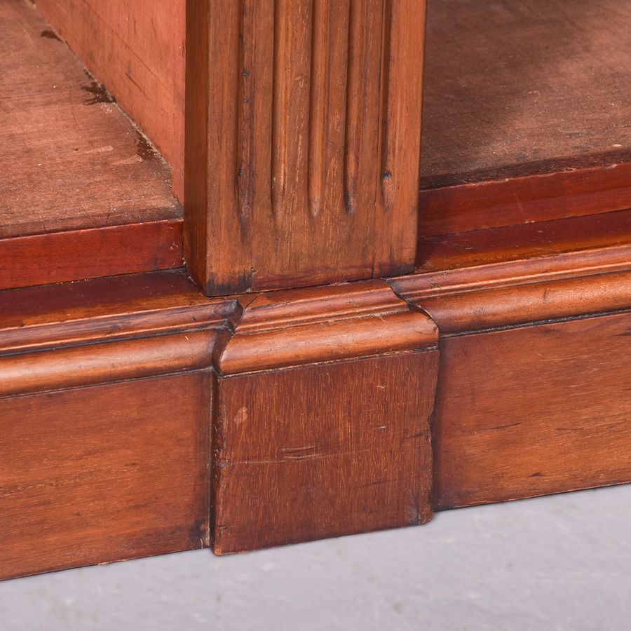 Antique Large Mahogany Open Bookcase