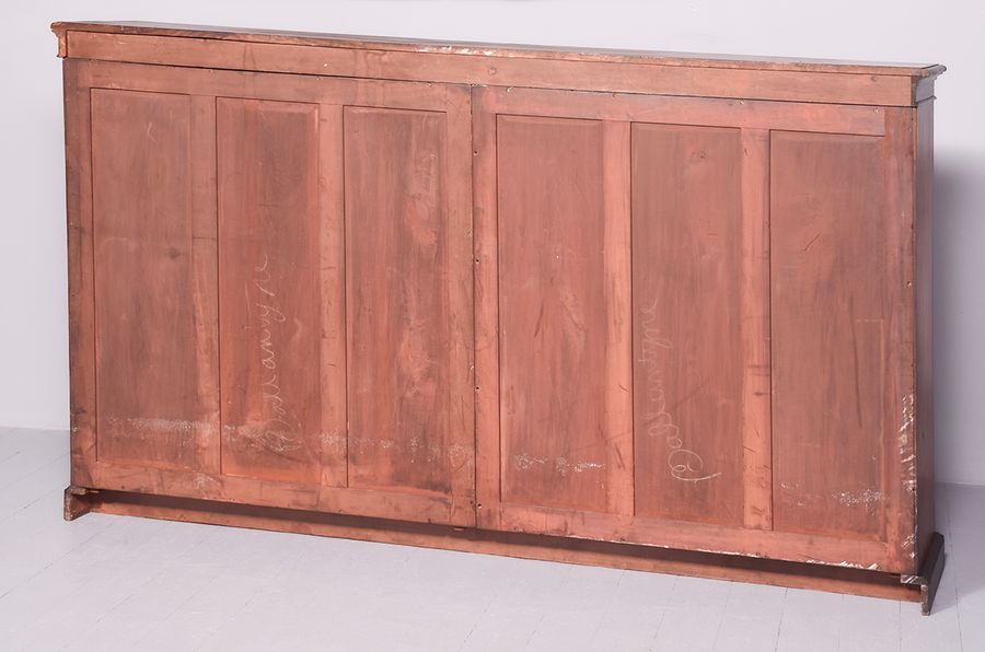 Antique Large Mahogany Open Bookcase