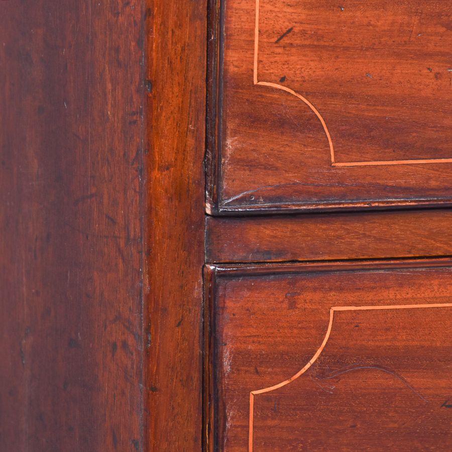 Antique Mahogany Bow-Fronted Chest of Drawers