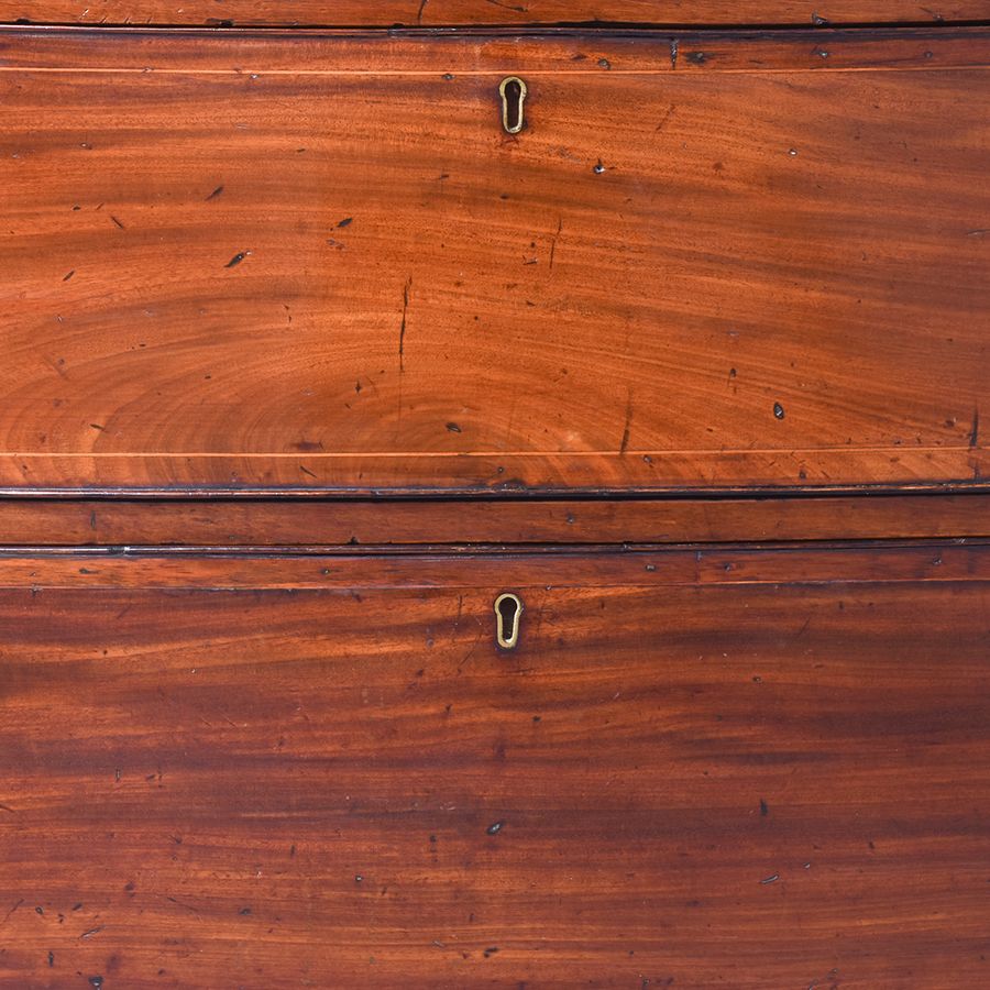 Antique Mahogany Bow-Fronted Chest of Drawers