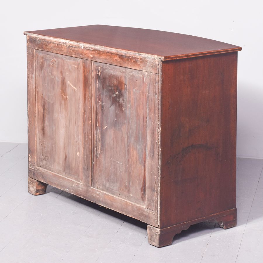 Antique Mahogany Bow-Fronted Chest of Drawers