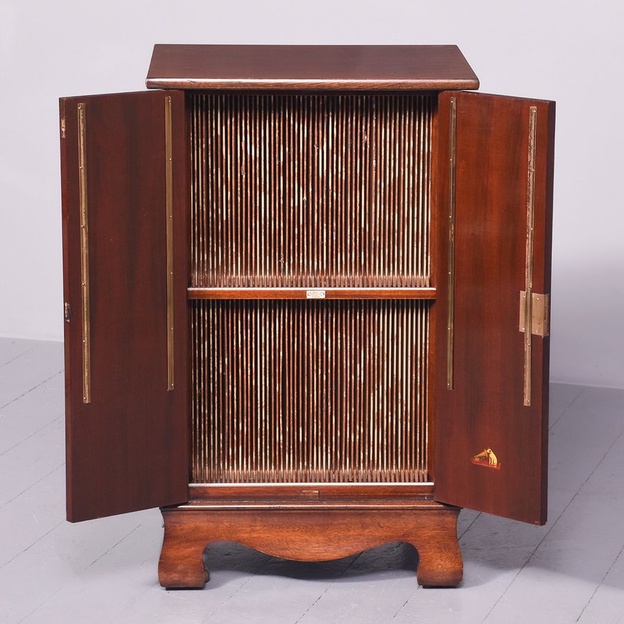 Antique Mahogany Record/LP Cabinet 