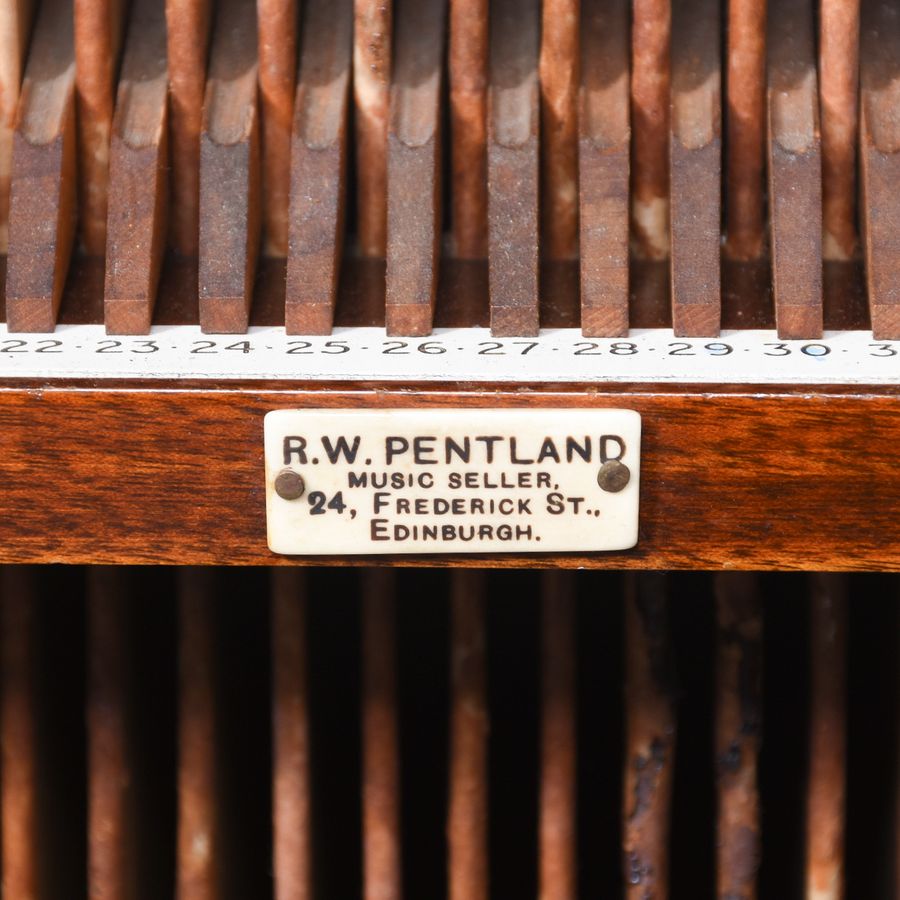 Antique Mahogany Record/LP Cabinet 