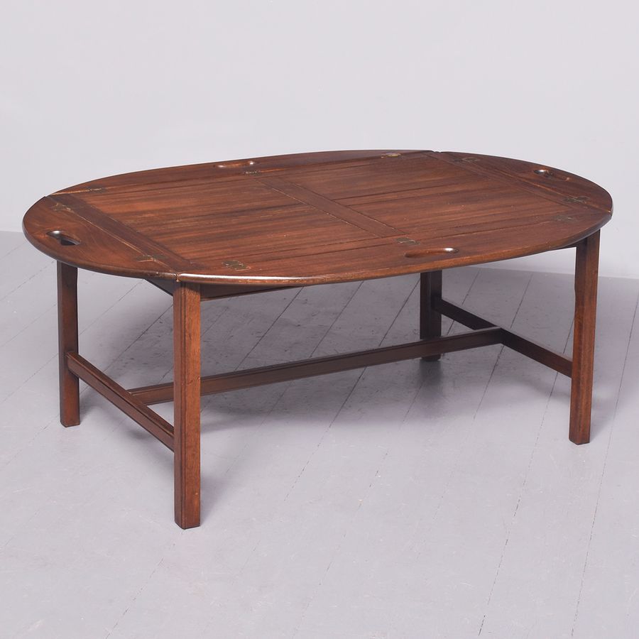 Antique Large Mahogany Coffee Table