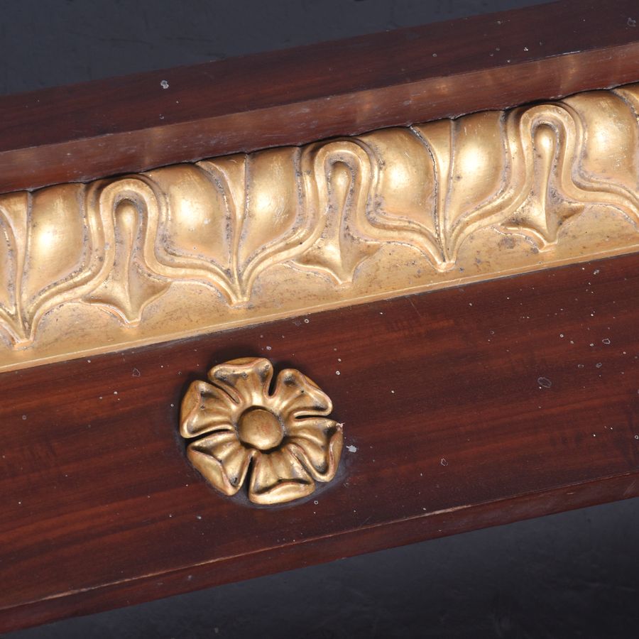 Antique 3 George IV Mahogany and Gilded Pelmets