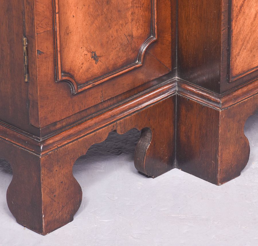 Antique Pair of Mahogany Breakfront Side Cabinets