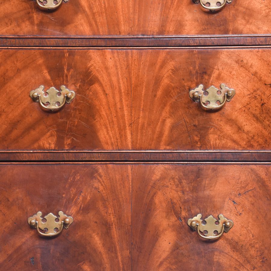 Antique Pair of Mahogany Breakfront Side Cabinets