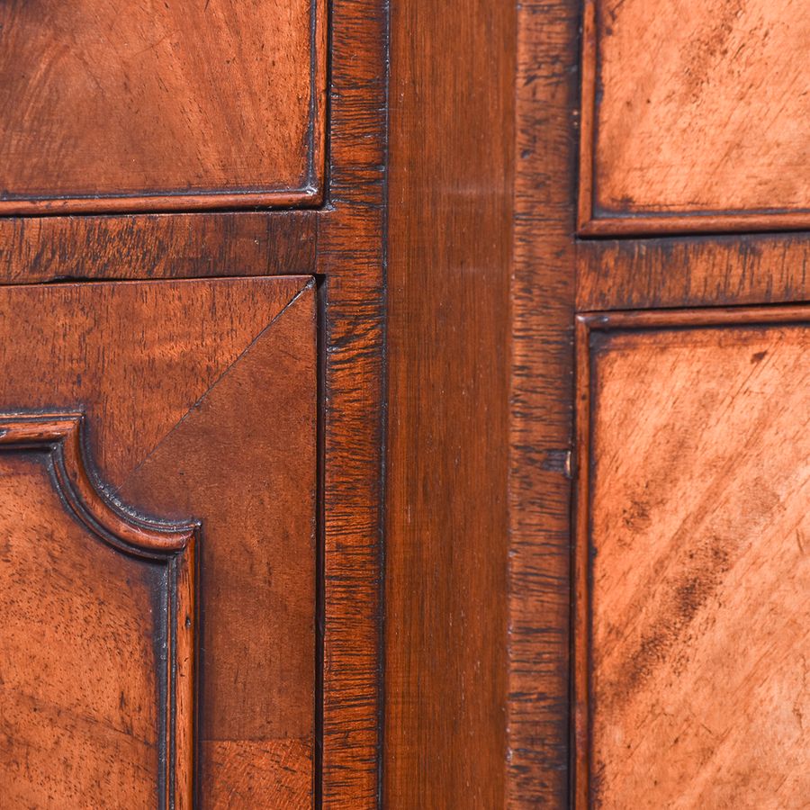 Antique Pair of Mahogany Breakfront Side Cabinets