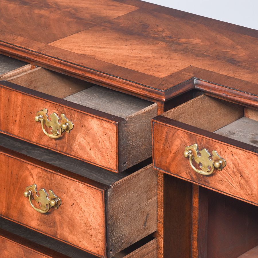 Antique Pair of Mahogany Breakfront Side Cabinets