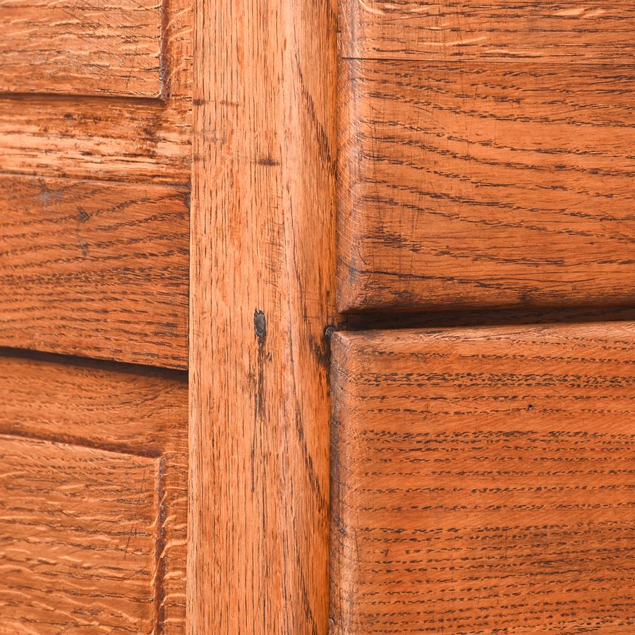 Antique French Oak 4 Drawer Filing Cabinet