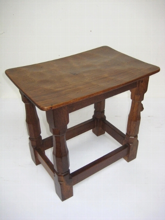 Antique Unusual Mouseman Stool