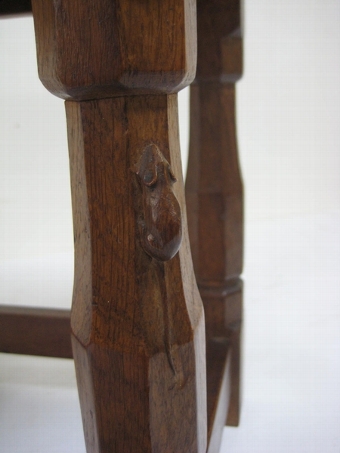 Antique Unusual Mouseman Stool