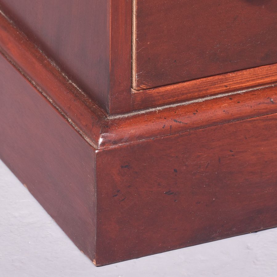 Antique Victorian-Style, Mahogany Chest of Apothecary Drawers Handmade from Reclaimed Antique Wood