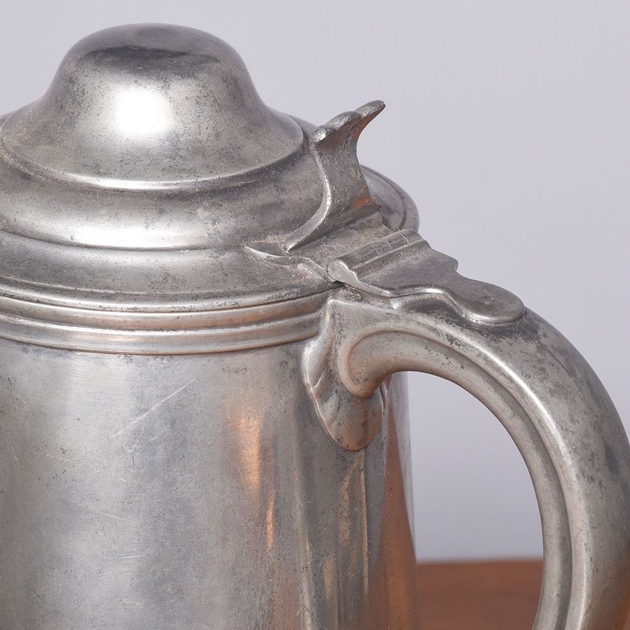 Antique Seven Large Pewter Flagons