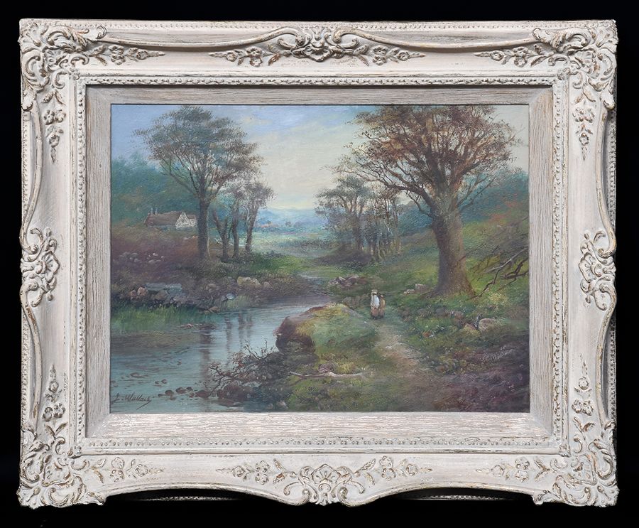 Pair of Framed Oil Paintings by James Wallace, 1872– 1911 a Scottish Artist