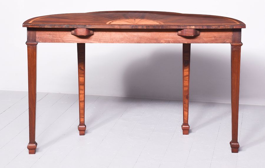 Antique Shaped George III Inlaid Console Table