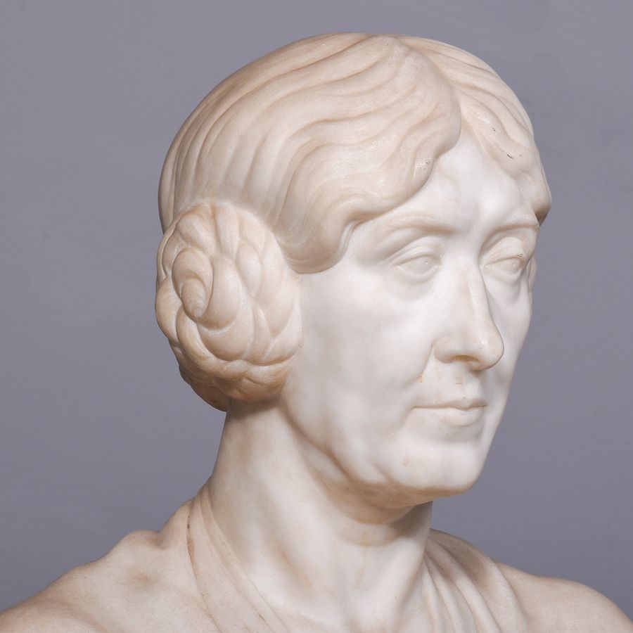 Antique Marble Bust of a Lady