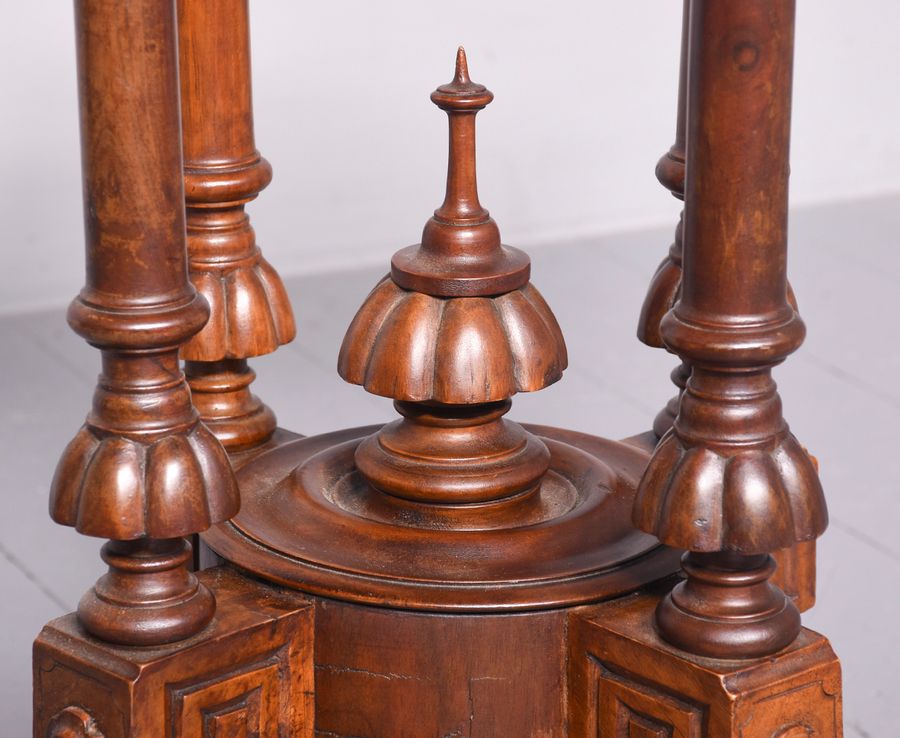 Antique Quality Mid-Victorian Octagonal Burr-Walnut Centre Table 