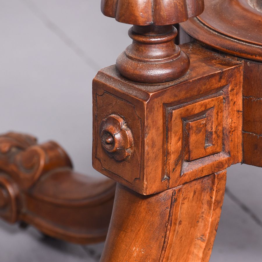 Antique Quality Mid-Victorian Octagonal Burr-Walnut Centre Table 