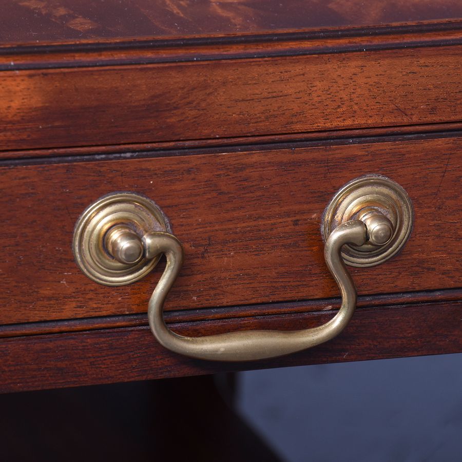 Antique Pair of Georgian Style Figured Mahogany Coffee Tables in The Manner of Brett’s of Norwich