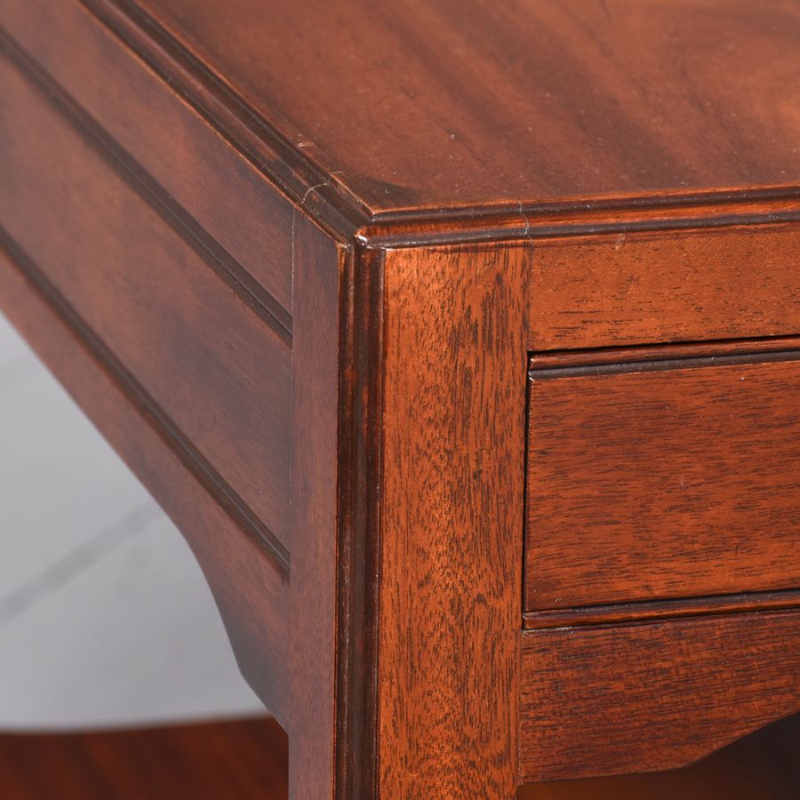 Antique Pair of Georgian Style Figured Mahogany Coffee Tables in The Manner of Brett’s of Norwich