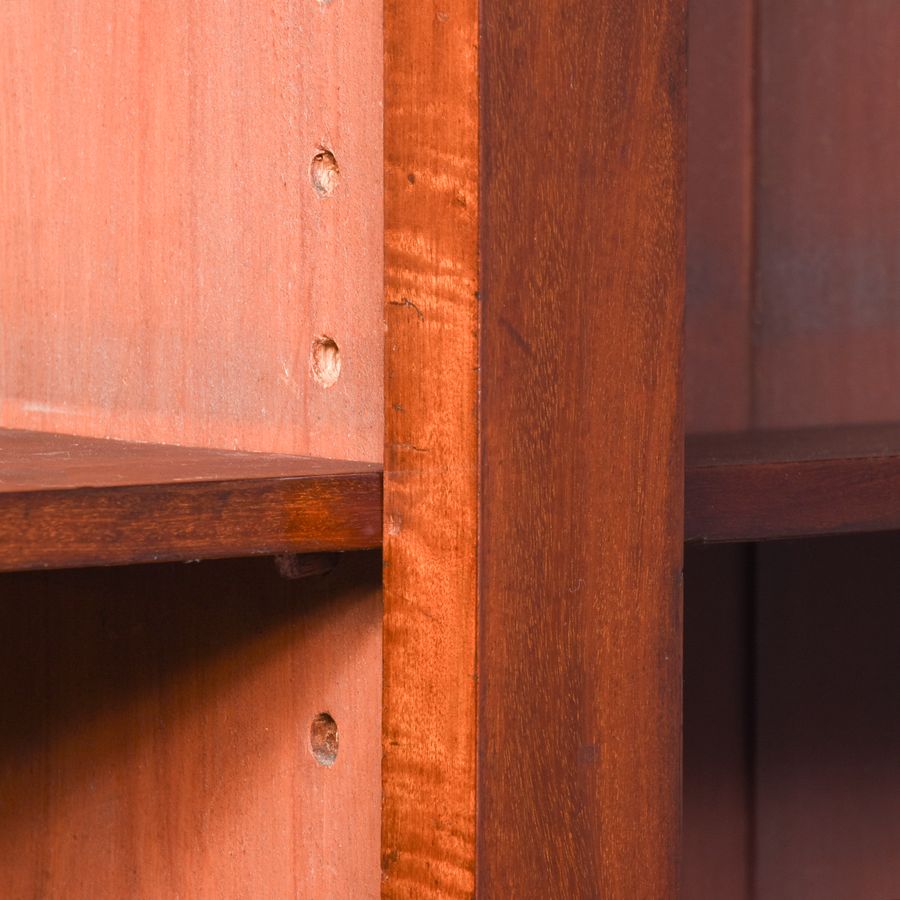 Antique Early 19th Century Original Two-Part Mahogany Open Bookcase