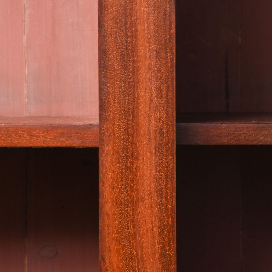 Antique Early 19th Century Original Two-Part Mahogany Open Bookcase