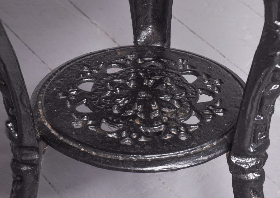 Antique Classic Britannia Cast Iron Pub Table