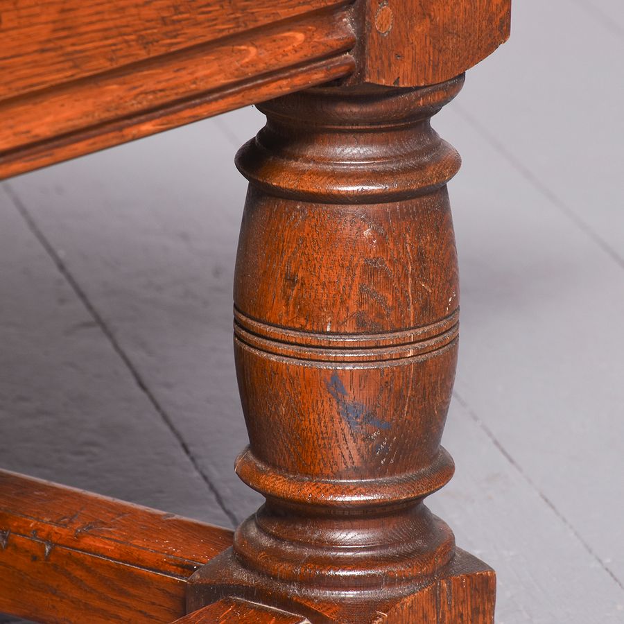 Antique Large Solid Oak Coffee Table