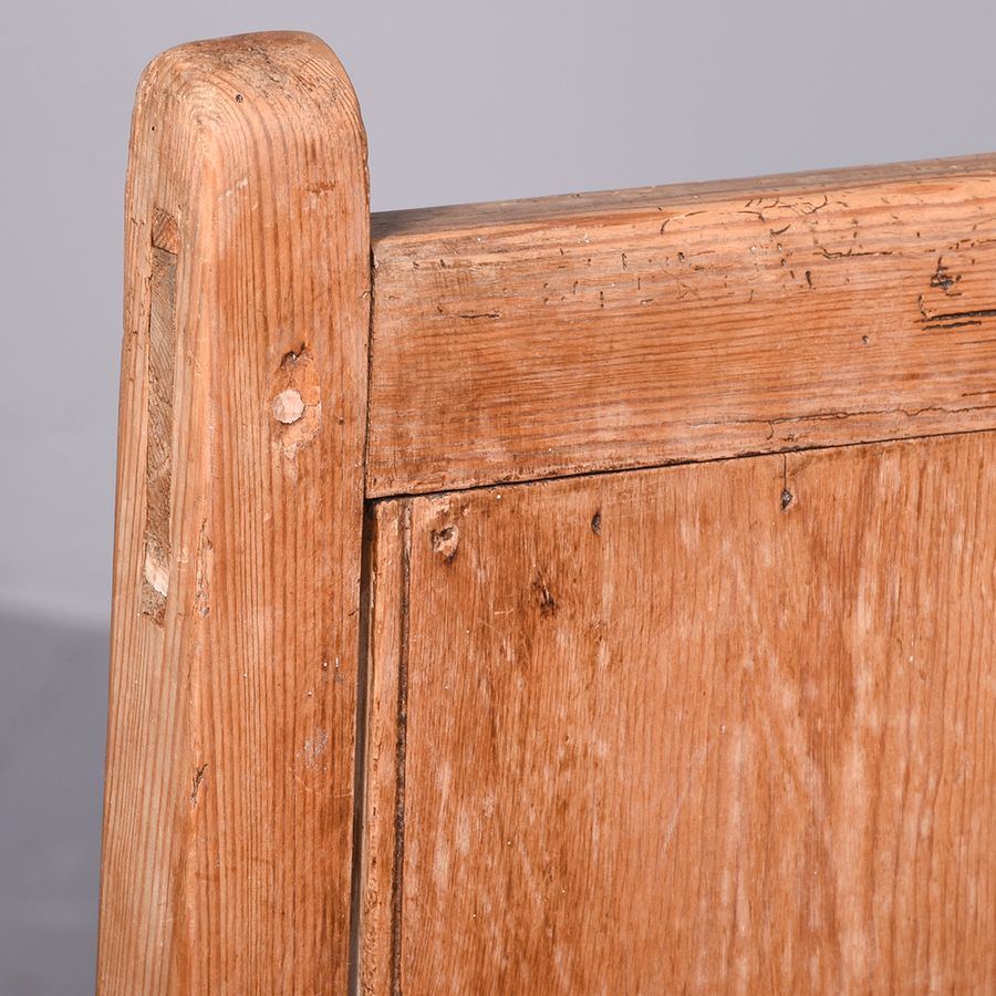 Antique Yellow Pine Bench of Generous Proportions