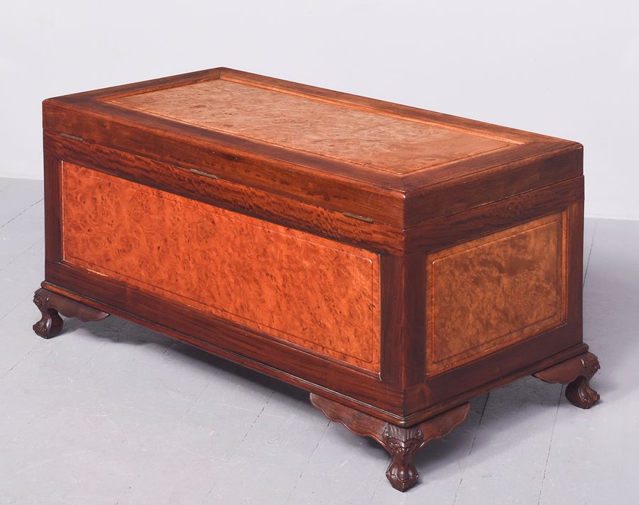 Antique Qing Dynasty Teak, Camphour & Burr-Elm Kist