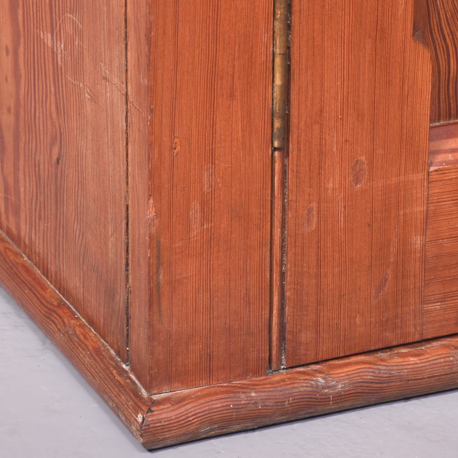 Antique Pitch Pine 2 Door Cabinet