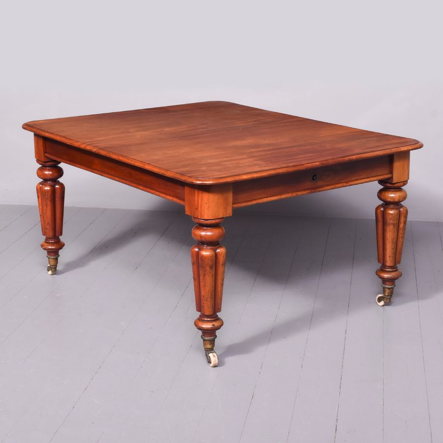 Victorian Mahogany Dining Table with Extra Leaf