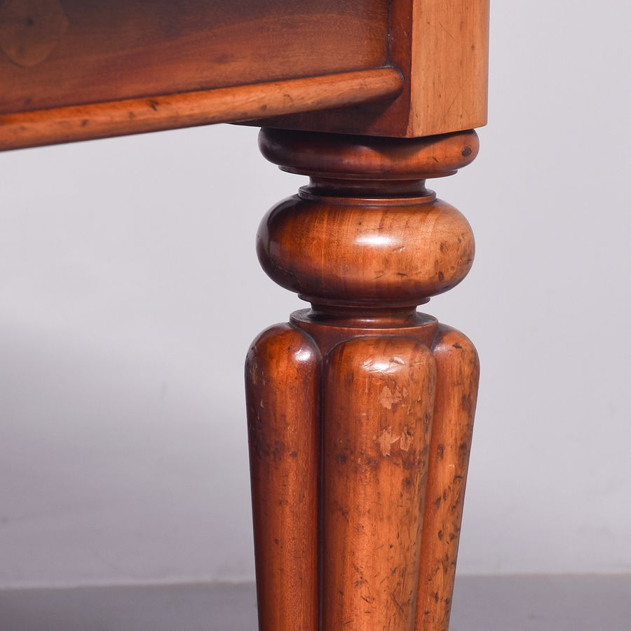 Antique Victorian Mahogany Dining Table with Extra Leaf