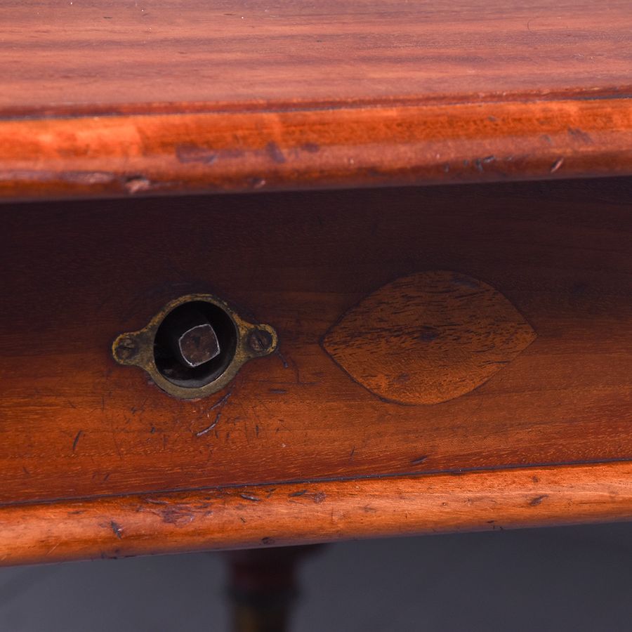 Antique Victorian Mahogany Dining Table with Extra Leaf