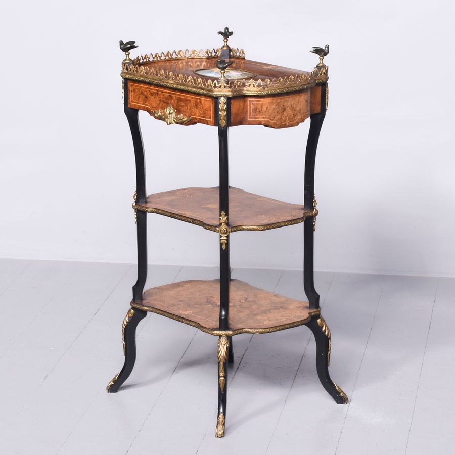 Antique Louis XV Style Three Tier Étagère