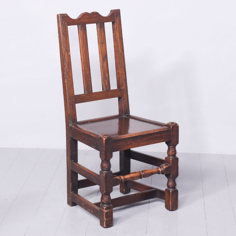 Antique Quality Set of 12 Solid Oak Dining Chairs