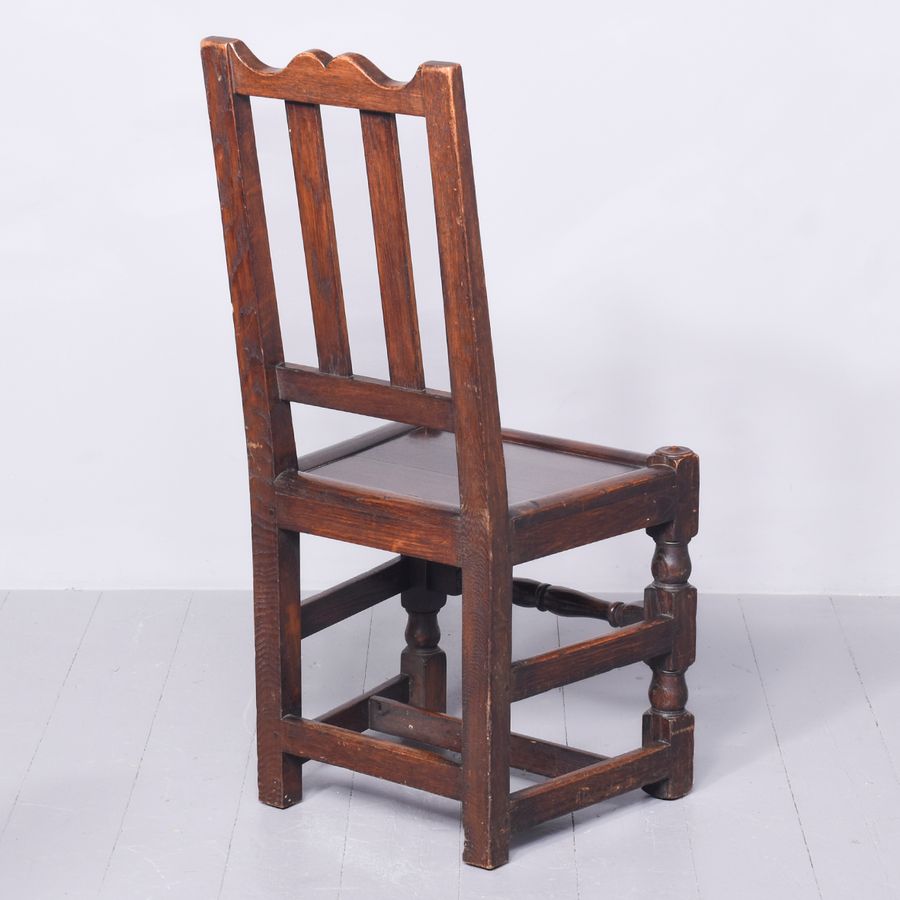 Antique Quality Set of 12 Solid Oak Dining Chairs