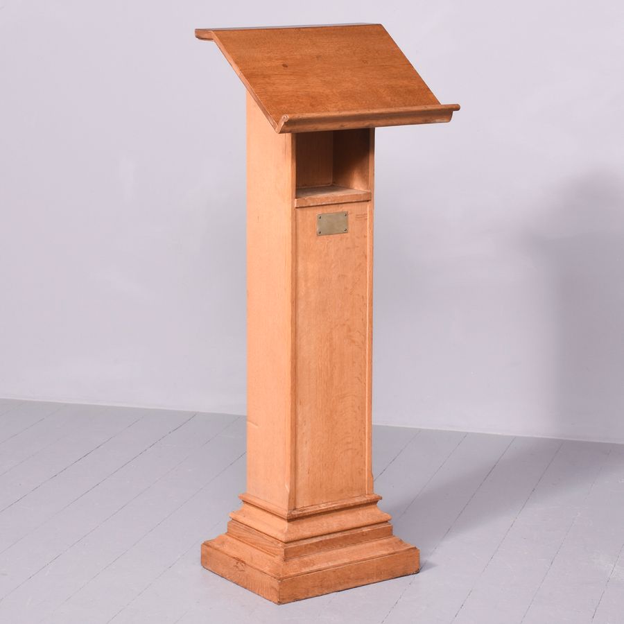 Antique Carved Oak Lectern by Scott Morton of Edinburgh