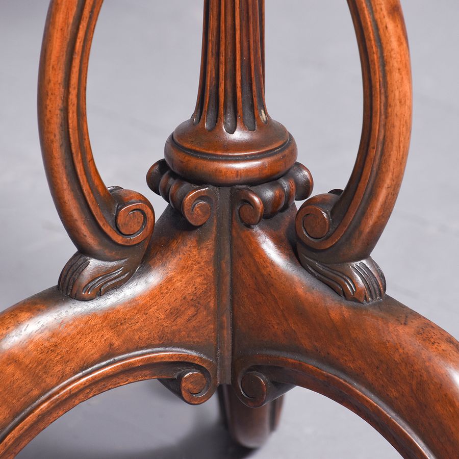 Antique Mid-Victorian Burr Walnut Occasional Table