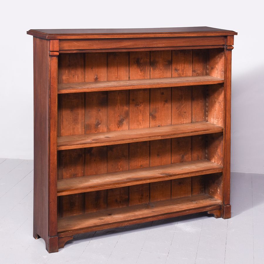 Antique Quality William IV Mahogany Low Open Bookcase 