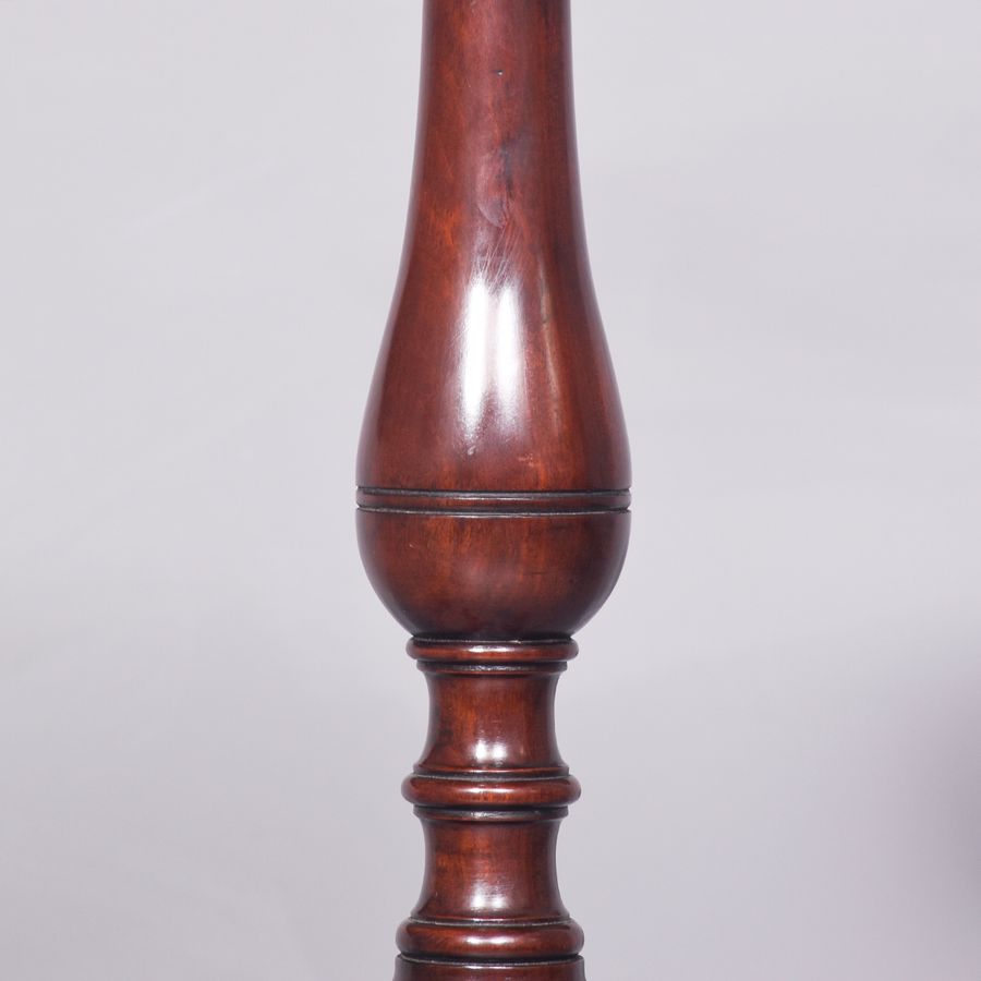 Antique Pair of Georgian Style Mahogany Torchere Stands