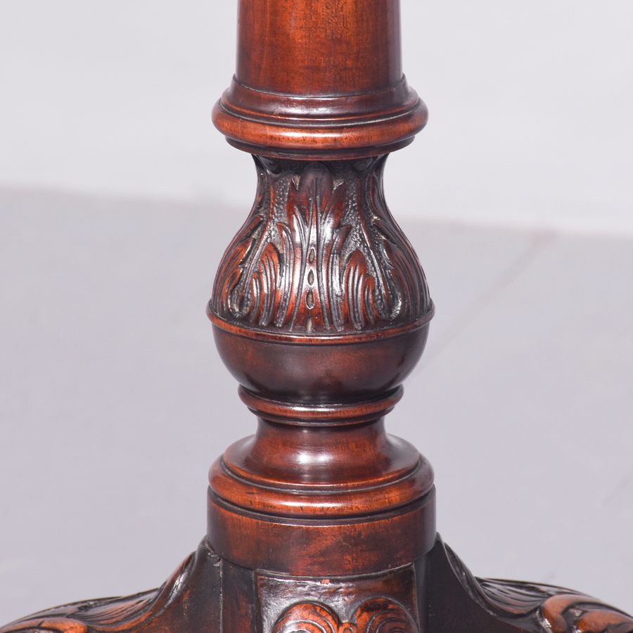 Antique Pair of Georgian Style Mahogany Torchere Stands